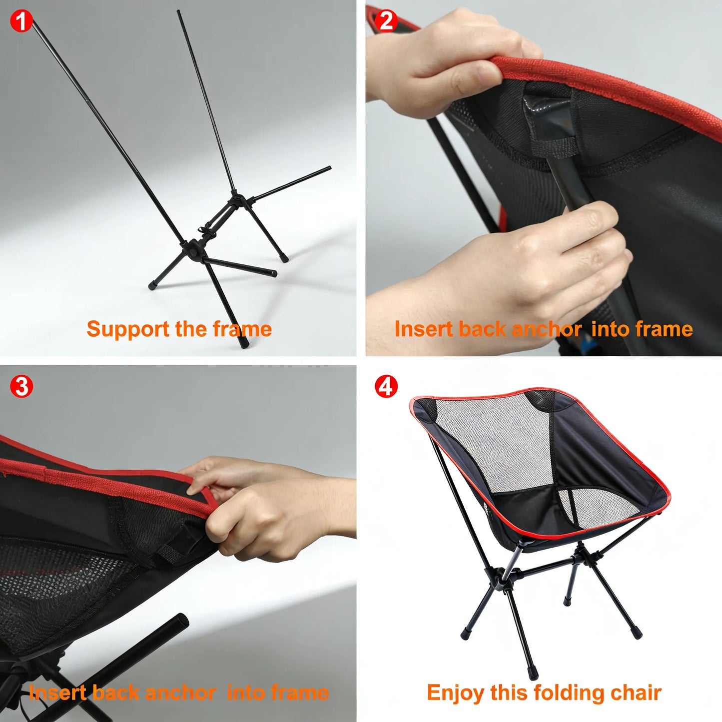 Backpacking Folding Chair, Lightweight for Adults & Outdoor Use