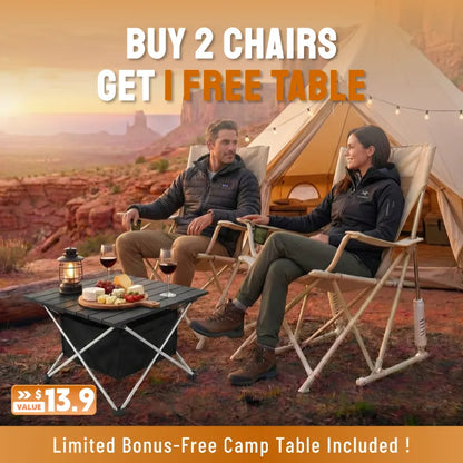 Breathable Rocking Chair, 350lbs Capacity, Extra-Wide Back (Free Table Included)